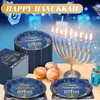 Teenyyou 120 Pcs Hanukkah Disposable Paper Plates and Napkins Bulk