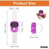 Ambel 앰블 12팩 전자 핑거 카운터 5자리 LCD 디지털 디스플레이