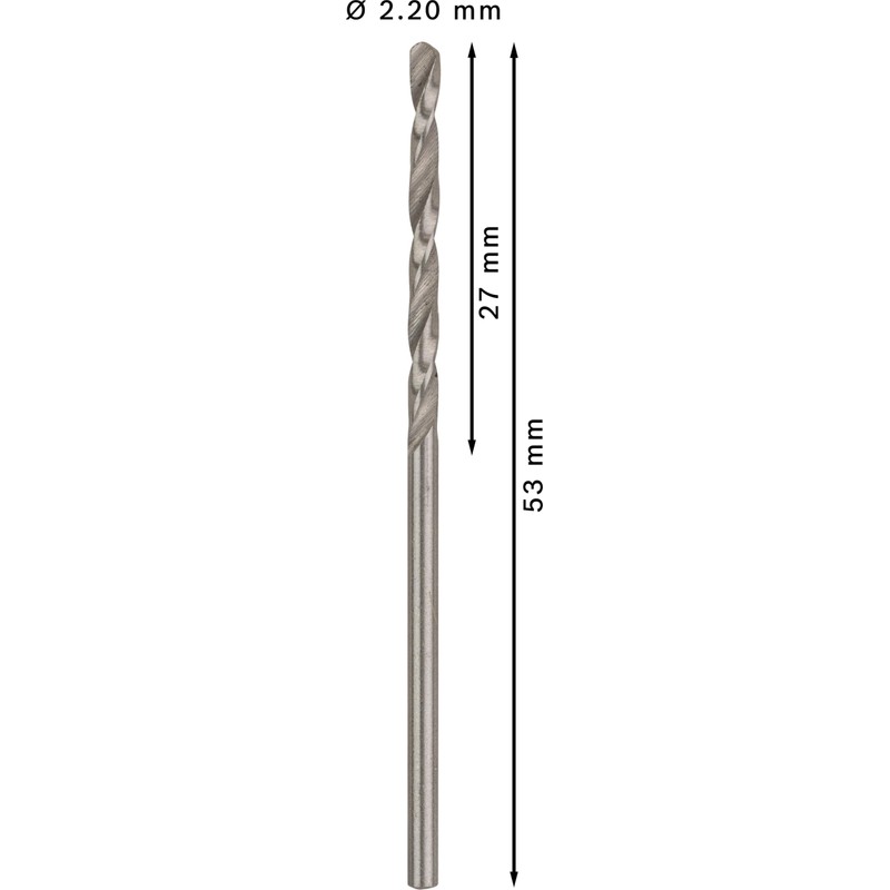 Bosch 2608595052 Metal Drill bits HSS-G, DIN 338, Silver