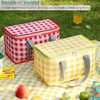 DIELOVEHUA Picnic Bag, Thermal Bag, Cooler Bag with Zip, Reusable,