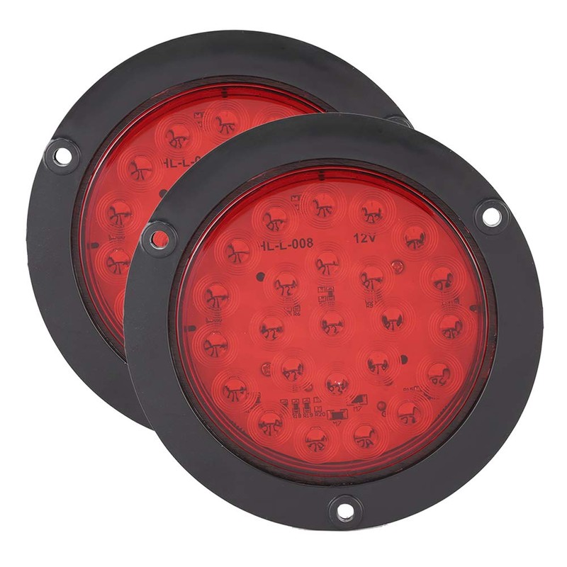 Luces Traseras de Remolque LED Rojas Redondas Freno de Parada