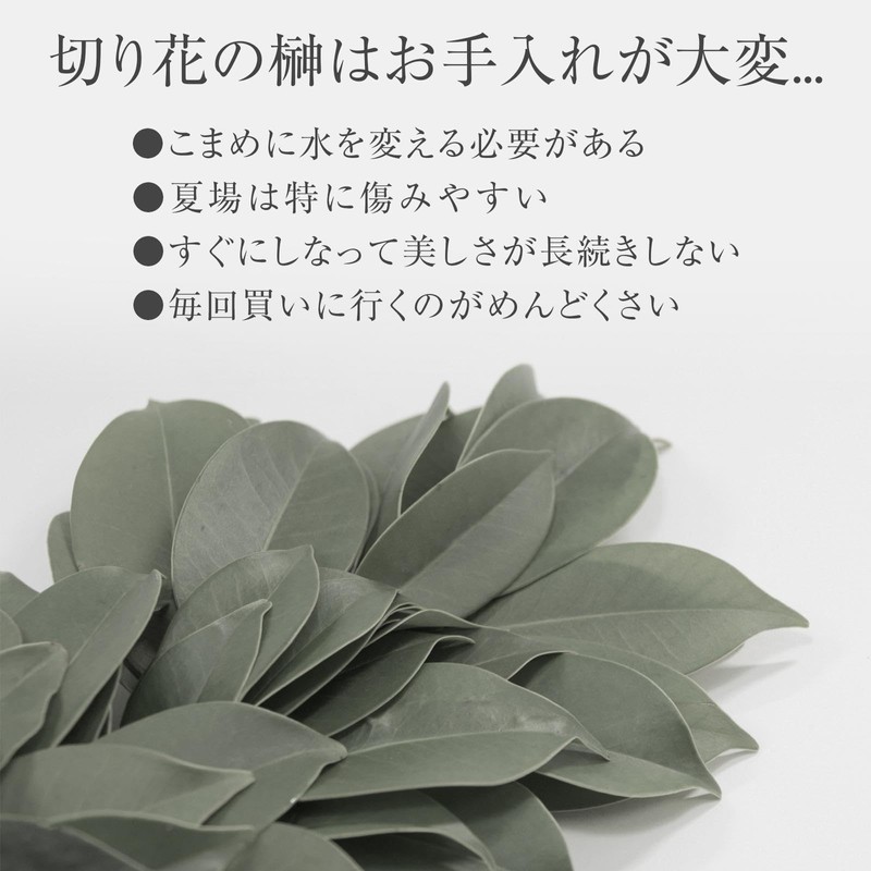 Komo Life Sakaki for Shrine Shelves (2 bundles), artificial flowers,