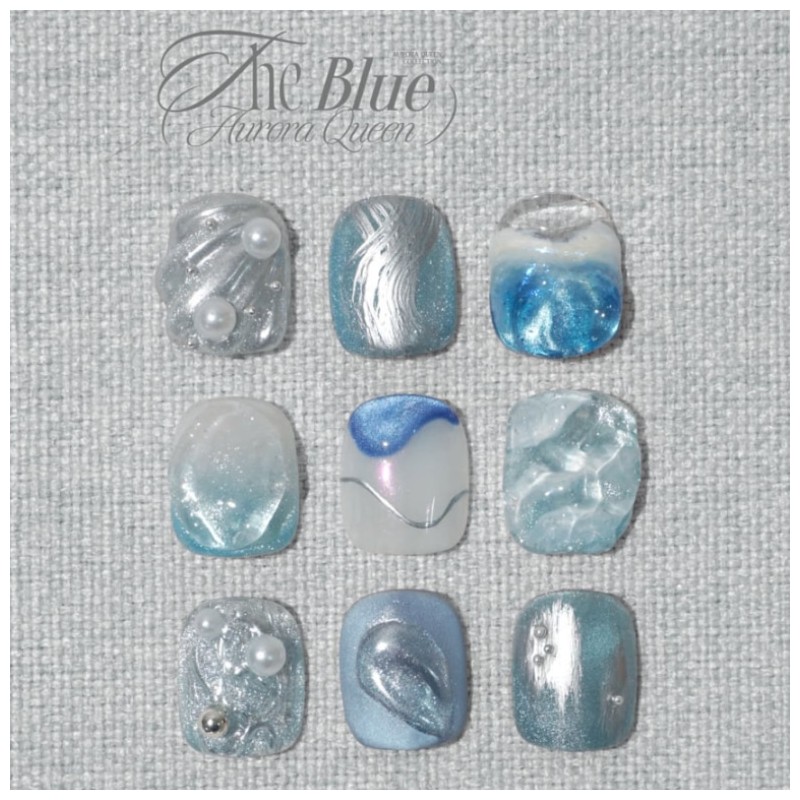 DGEL Aurora Queen The Blue Magnetic Gel Set 8items
