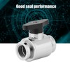 G1/4" Internal Thread Silver Water Ball Valve for Computer Water