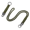 2 Pcs Heavy Duty Paracord Lanyard Braided Keychain Lanyard Parachute