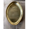 Lamp OVAL SOLID BRASS LAMP STAMPED BACKPLATE 6”LONG X 4