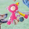 Pet Plush Sound Toy,Cartoon Animal Teething Chew Toys - Interactive