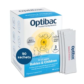 Optibac Probiotics Babies & Children - Probiotic for Immune System Support with Vitamin D Booster & 3 Billion Bacterial Cultures - 90 Sachets