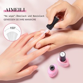 Aimeili Base Coat, UV LED Gel Nail Polish, 10 ml