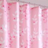 BAIHT HOME Pink Leaves Decor Soft Fabric Shower Curtain Water-Repellent