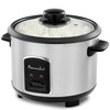 Professional Series 6-Cup Rice Cooker with Glass Lid Stainless Steel