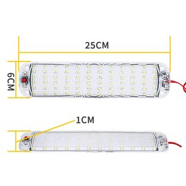 ANYPOWK 12V LED RV Lights with ON/Off Switch - 10W Daylight 1000LM, Interior Lighting for RV Van Trailer Camper Boat - Pack of 1