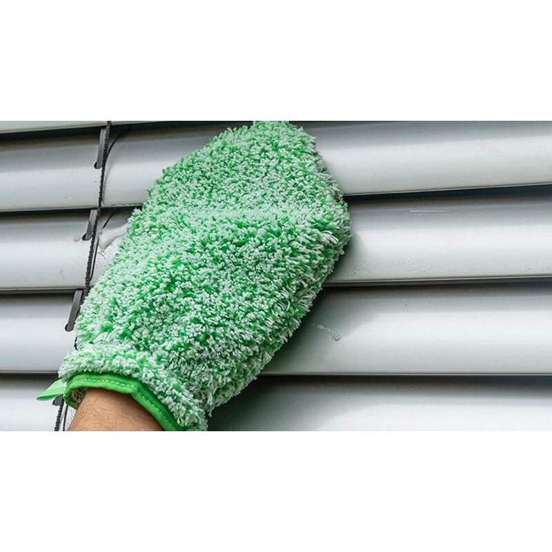 Jemako Cleaning Glove Long Pile Green Fibre Particularly Absorbent for