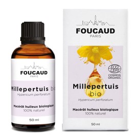 FOUCAUD St John's Wort Macerate | Hypericum Perforatum | Organic | 100% Natural | Emollient | Protective | Soothing | Decongestant | Regenerating | 50 ml | French Brand Since 1946