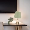 Totority Green Bedside Lamps Lampshade Taper Fabric Lampshade Simple Style