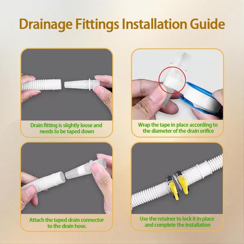 WEALINKII New Version 50ft Mini Split Air Conditioner Drain Hose,