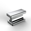 Amerdeco 10 Pack Polished Chrome Cabinet Knobs 1.46 Inch(37mm) Single