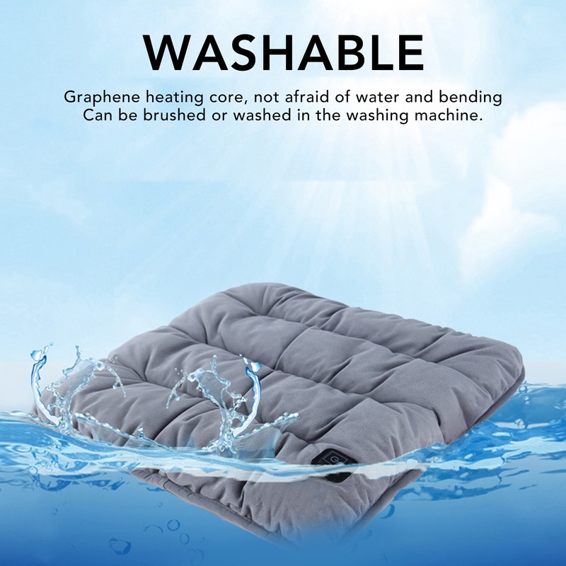 Heated Seat Cushion DC5V 2A 3 Levels Temperature Control Fast