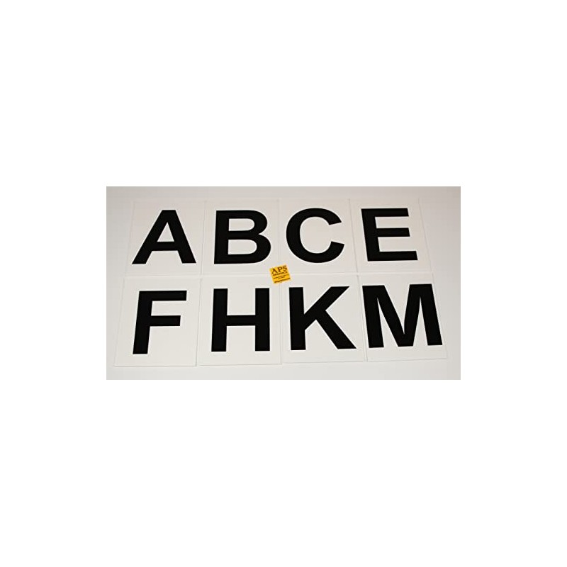 8 Dressage Arena Marker signs 175x200 approx -White - ABCE