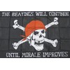 Home and Holiday Flags Pirate Flag 3x5 Beatings Will Continue