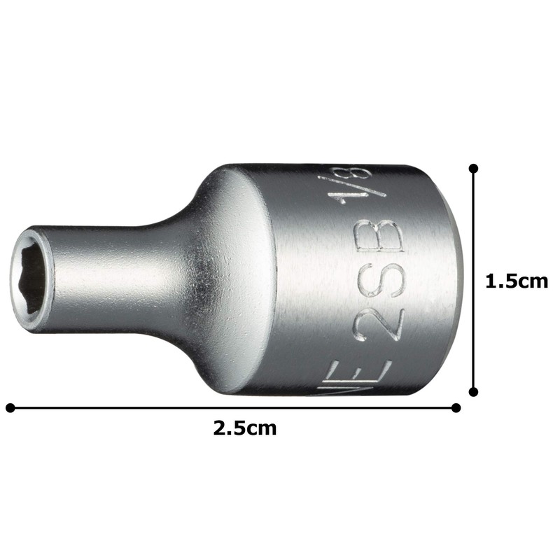 Tone HP2SB-04 Socket (6 Angle) 1/4 inch (6.35 mm) Insertion