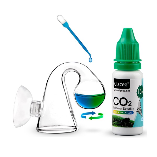 Clscea Aquatic CO2 Glass Drop Checker Fonograma Diseño con solución