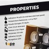 WOD AF-20A-B Black Matte Aluminum Foil Tape General Purpose Non