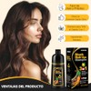 Shampoo para Canas 3 en 1, Champú Colorante para Teñir