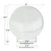 National Artcraft® Clear 4" Glass Water Globe with Rubber Seal