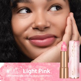 Marble Hydrating Lip Balm, Tinted Lip Balm for Dry Cracked Lips, Moisturizing Lip Stick for Women, Natural Looking, Vitamin E, Cruelty-free and Vegan