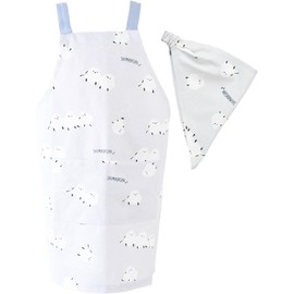 Friends Hill Kids Apron Medium Multi Shimadasan Gray