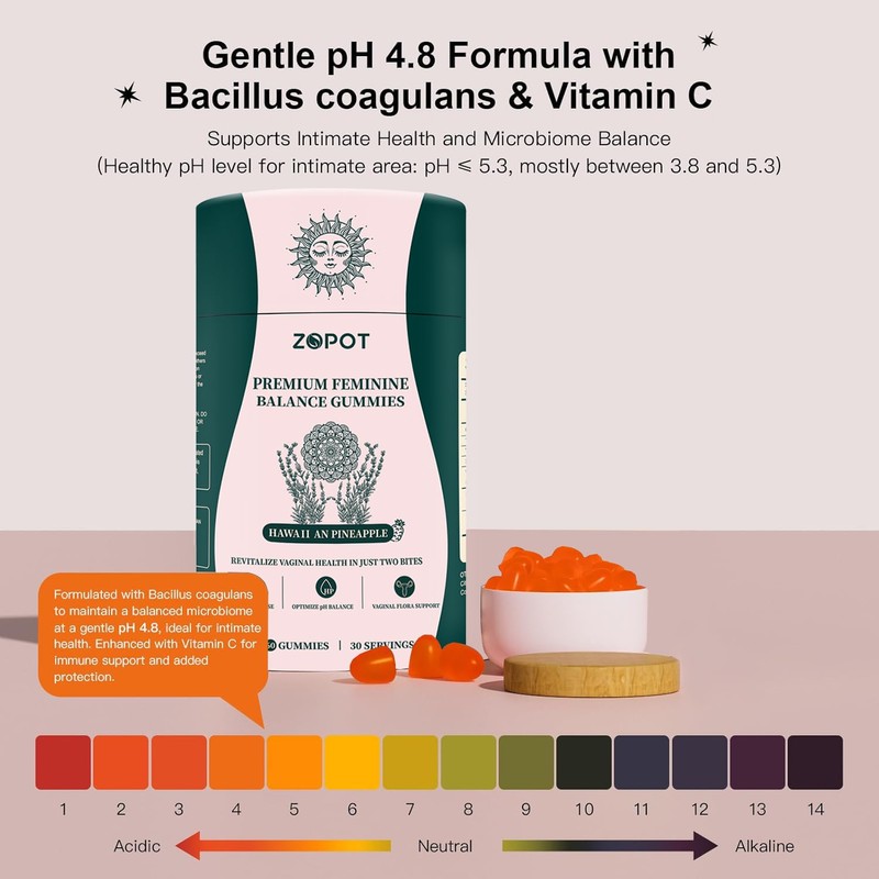 ZOPOT ZOPOT Feminine Balance Gummies - Women's Health Probiotics for
