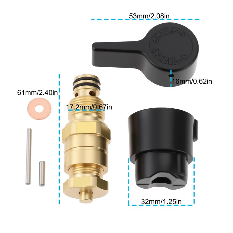 Briny River Airless Paint Sprayer Prime Valve Compatible with Titan