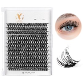 ACTROL Individuelle Wimperncluster ACT-C 0.07 14-20mm Mix D Curl - Natürliche & voluminöse Wimpern, wiederverwendbare DIY Wimpernverlängerungen für individuelle Looks - Hypoallergen & Cruelty-Free