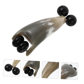 LALAFINA 3pcs Horn Massage Wheel Double Body for Muscle Relief and Circulation Ergonomic Design for Full Body Care Relaxation Tool for Home and
