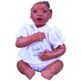 Daddy's Babies ABC Honey Afro African American New Resin Baby Girl Doll