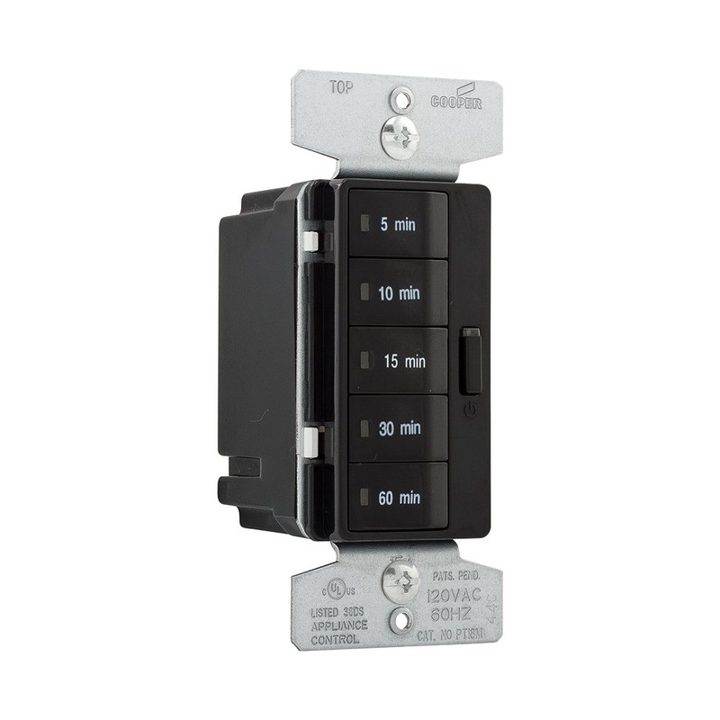 Eaton PT18M-BK 1800W 15 Amp 5-Button Minute Timer with Off