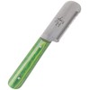 Clothes N Leather Gear Professional Stripping Knife 3 Inches Stainless Steel Wooden Handle Right Handed Tool (MEDIUM TEETH, GREEN)