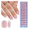 Misssix XBASICTIPS French Tip Press On Nails, 150Pcs French Gel