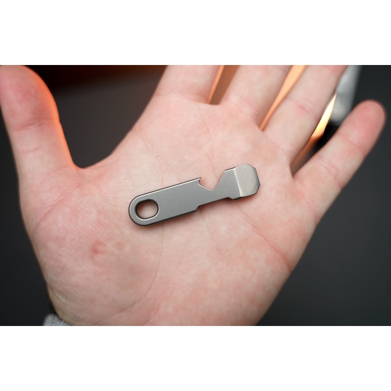 QuickPry Bottle Opener Mini Everyday Carry Pry Bar Tool, For