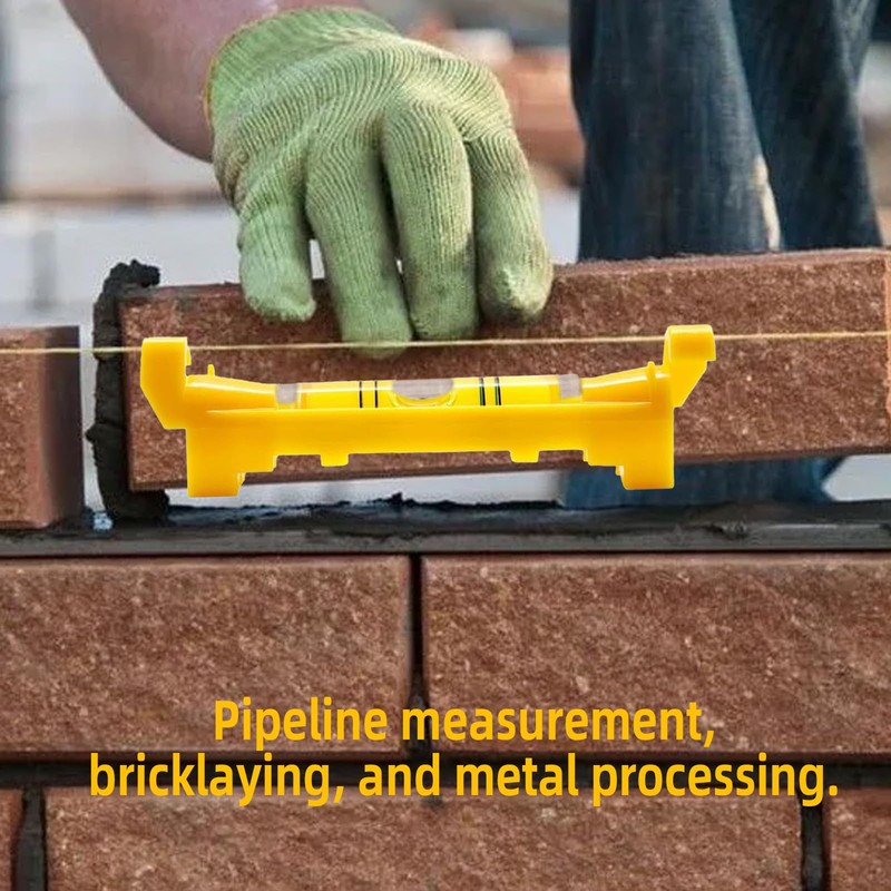 String Line Level 5PCS – Small Spirit Level for Bricklaying,