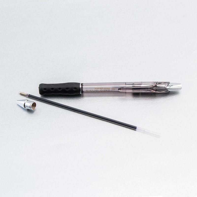 Pentel RSVP Super RT Ballpoint Pen, (1.0mm) Medium Line, Black