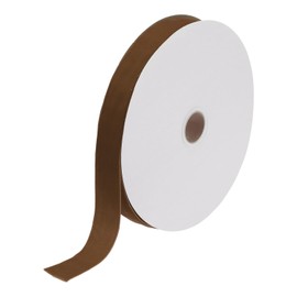 sourcing map Velvet Ribbon 1 Inch x 25 Yard Single Face Spool Silky Velvet Fabric for Bouquets DIY Crafts Gift Wrapping Wedding Party Deep Brown