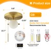 Soutas Gold Pull Chain Ceiling Light Glass Globe Flush Mount