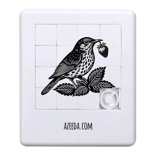 Azeeda 'Singdrossel & Erdbeere' Schiebepuzzle (PZ00030964)