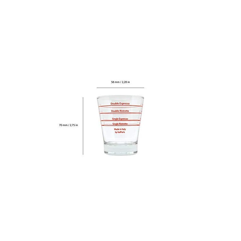 ITALPARTS Espresso Glass, 2 pcs.