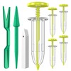Fecsam 17 Pack Seed Planter Tool, Hand Seeder, Mini Sowing