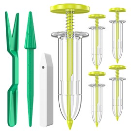 Fecsam 17 Pack Seed Planter Tool, Hand Seeder, Mini Sowing Seed Dispenser Sower, Seedlings Dibber and Widger, Seed Spreader for Planting Vegetables, Flowers
