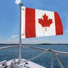 Canada 3PCS Boat Flags Boating Sailing National Small Flag Banner