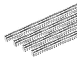 M METERXITY 4-Pack Fully Threaded Rod, M8x120mm 304 Stainless Steel Right Hand Thread Bar Studs for Furniture Anchor Bolts/Clamps/U-Bolts, Metric Threaded Screw